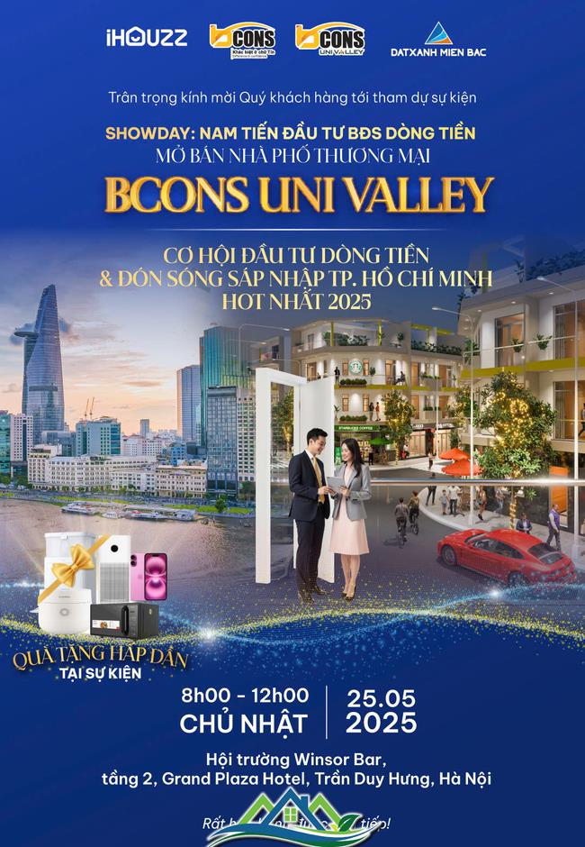 Bcons Uni Valley thu hút khách hàng với sự kiện mở bán tại Hà Nội Bcons Uni Valley thu hút khách hàng với sự kiện mở bán tại Hà Nội