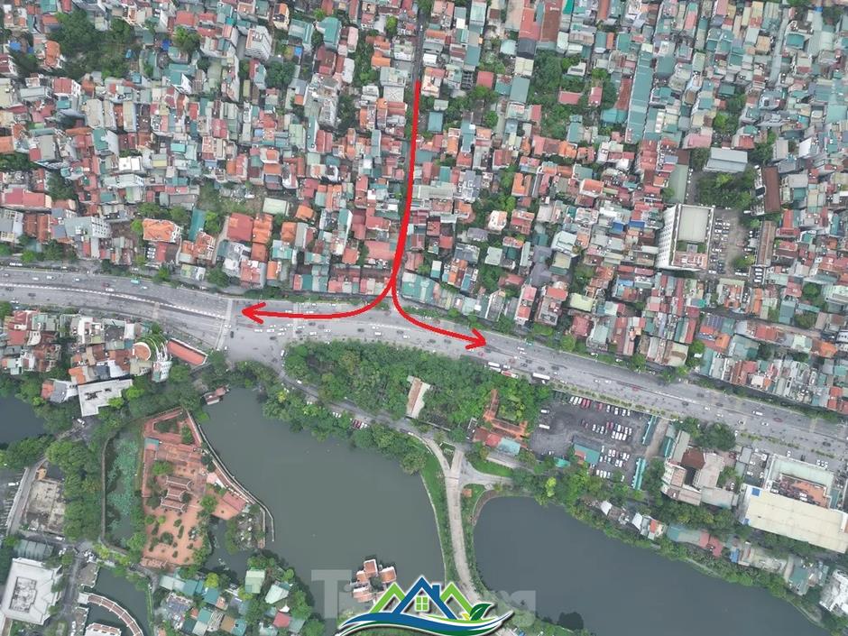 Cận cảnh vị trí được đề xuất làm đường hầm qua Hồ Tây Cận cảnh vị trí được đề xuất làm đường hầm qua Hồ Tây