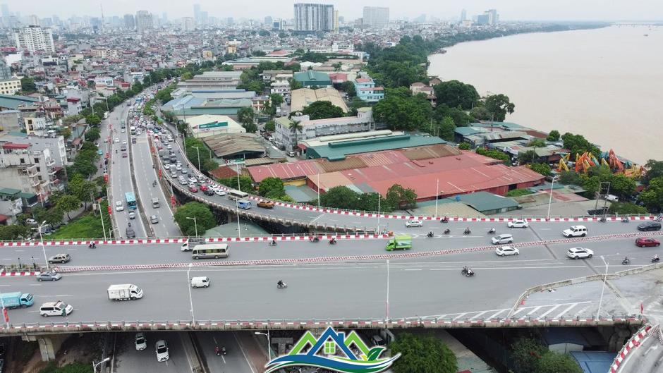 Cận cảnh vị trí được đề xuất xây dựng “Đại lộ và cảnh quan” ven sông Hồng