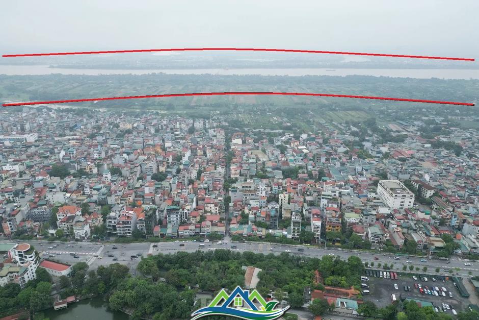 Cận cảnh vị trí được đề xuất xây dựng “Đại lộ và cảnh quan” ven sông Hồng
