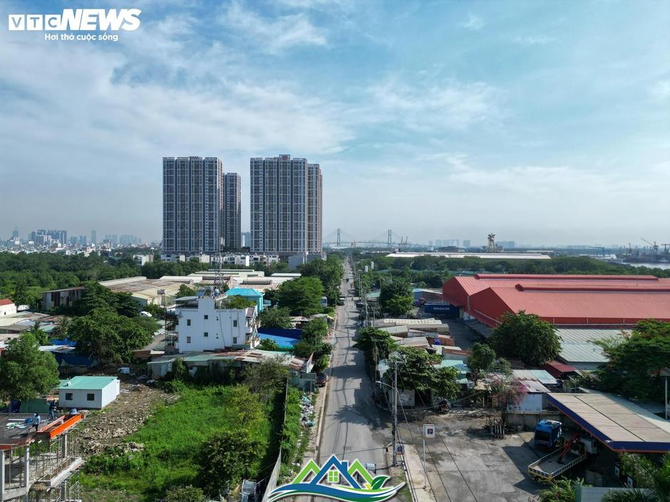 Cận cảnh vị trí xây đường trên cao, nối khu Nam Sài Gòn - sân bay Long Thành Cận cảnh vị trí xây đường trên cao, nối khu Nam Sài Gòn - sân bay Long Thành
