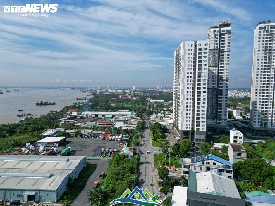 Cận cảnh vị trí xây đường trên cao, nối khu Nam Sài Gòn - sân bay Long Thành Cận cảnh vị trí xây đường trên cao, nối khu Nam Sài Gòn - sân bay Long Thành