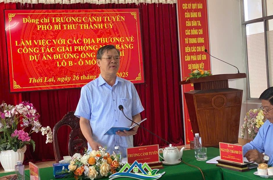 Cần Thơ thúc tiến độ mặt bằng cho dự án gần 1,3 tỷ USD Cần Thơ thúc tiến độ mặt bằng cho dự án gần 1,3 tỷ USD