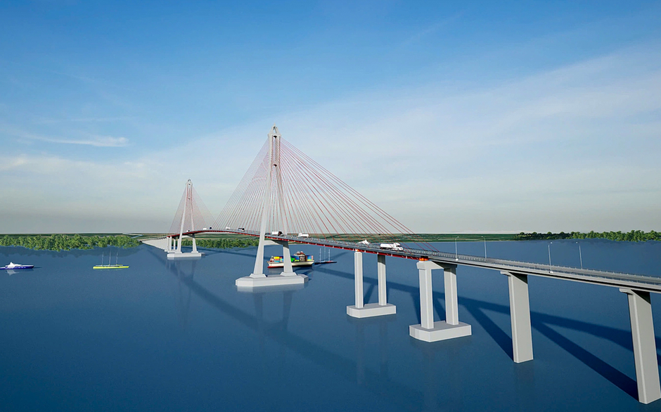 Cầu có trụ tháp cao bằng toà nhà 35 tầng, nhịp chính dài thứ 2 Việt Nam, sẽ rút ngắn 80 km đường từ Cà Mau tới TP.HCM Cầu có trụ tháp cao bằng toà nhà 35 tầng, nhịp chính dài thứ 2 Việt Nam, sẽ rút ngắn 80 km đường từ Cà Mau tới TP.HCM