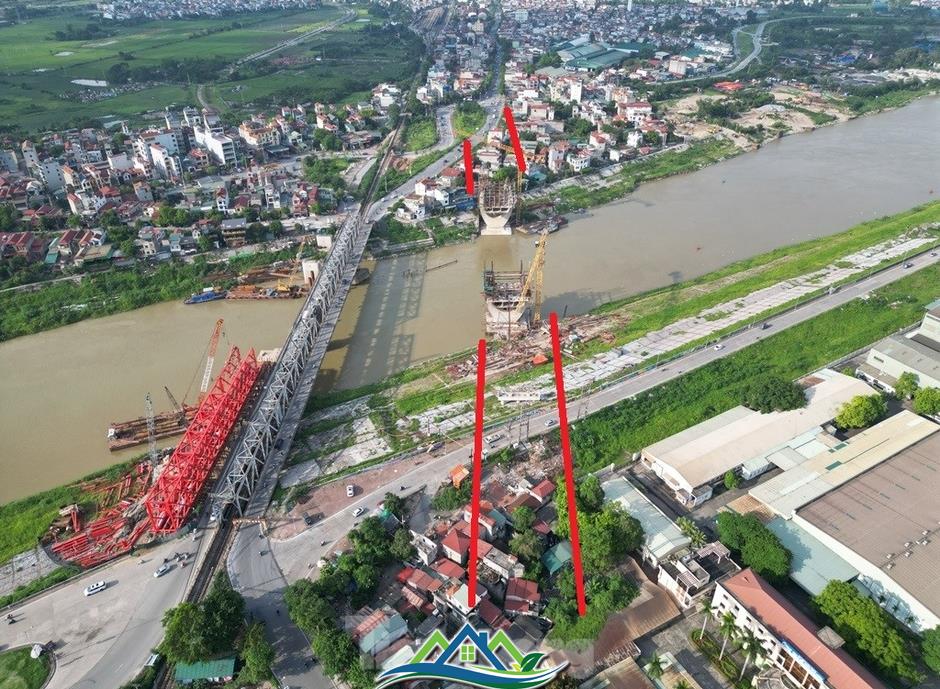 Cầu Đuống mới vẫn chơi vơi hai trụ cầu, chưa thể làm đường kết nối Cầu Đuống mới vẫn chơi vơi hai trụ cầu, chưa thể làm đường kết nối
