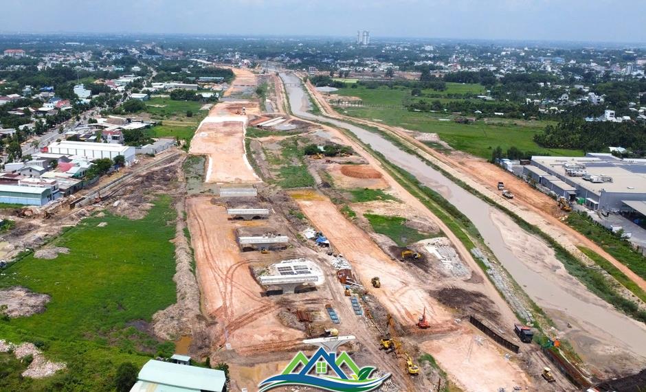 Cầu vượt sông Sài Gòn trên đường Vành đai 3 trước ngày hợp long Cầu vượt sông Sài Gòn trên đường Vành đai 3 trước ngày hợp long