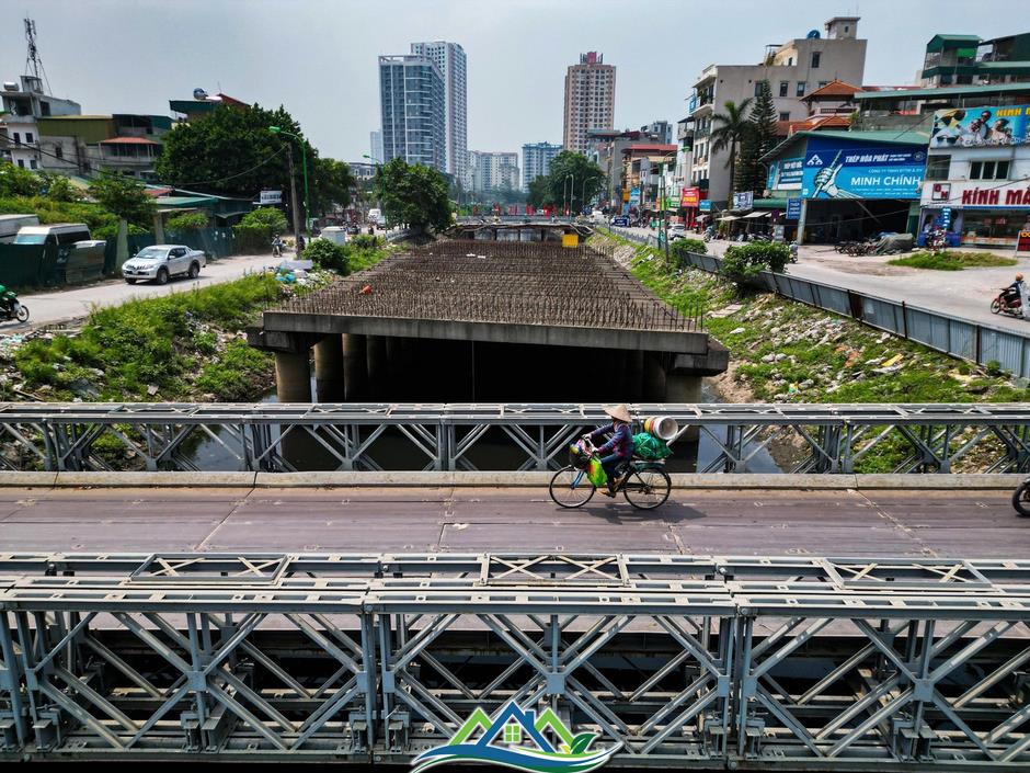 Cây cầu trên tuyến đường nghìn tỷ ở Hà Nội tái thi công sau nhiều năm bỏ hoang Cây cầu trên tuyến đường nghìn tỷ ở Hà Nội tái thi công sau nhiều năm bỏ hoang