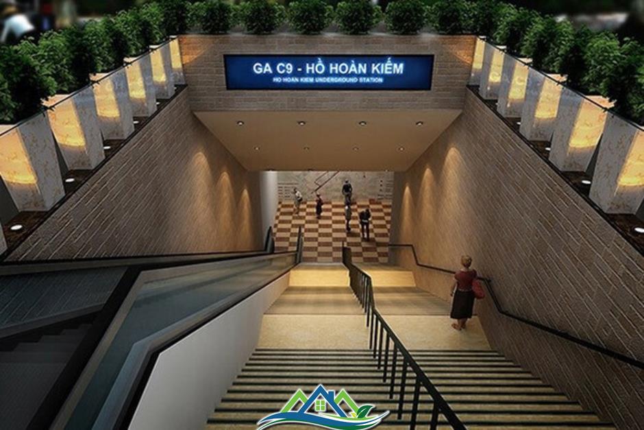 Chốt phương án ga metro 4 tầng bên dưới quảng trường phía Đông hồ Hoàn Kiếm Chốt phương án ga metro 4 tầng bên dưới quảng trường phía Đông hồ Hoàn Kiếm