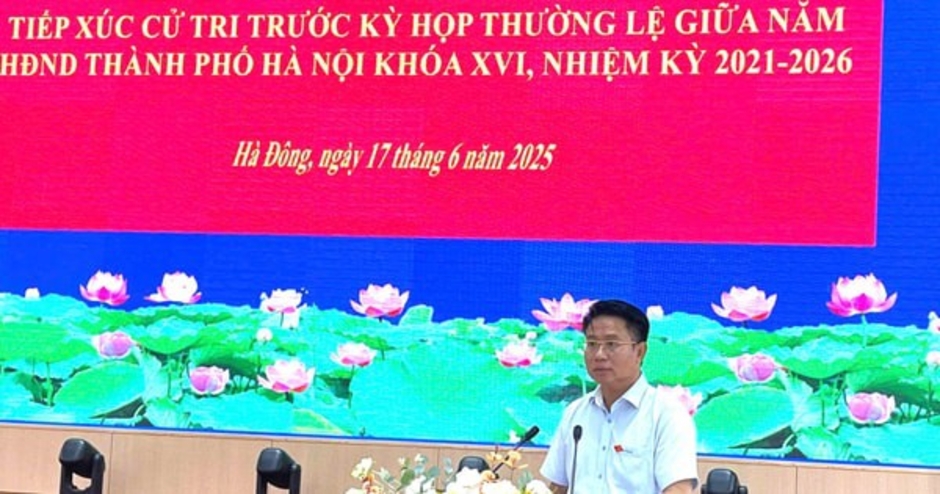 Cử tri Hà Đông kiến nghị vấn đề liên quan đến đất dịch vụ