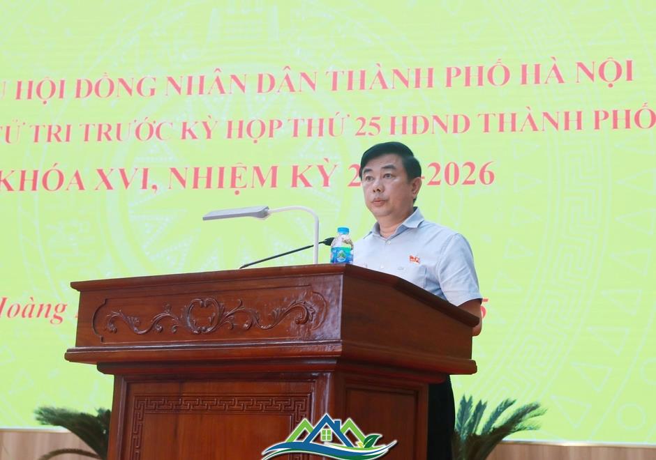 Cử tri Hoàng Mai kiến nghị giải quyết vướng mắc về giải phóng mặt bằng Cử tri Hoàng Mai kiến nghị giải quyết vướng mắc về giải phóng mặt bằng