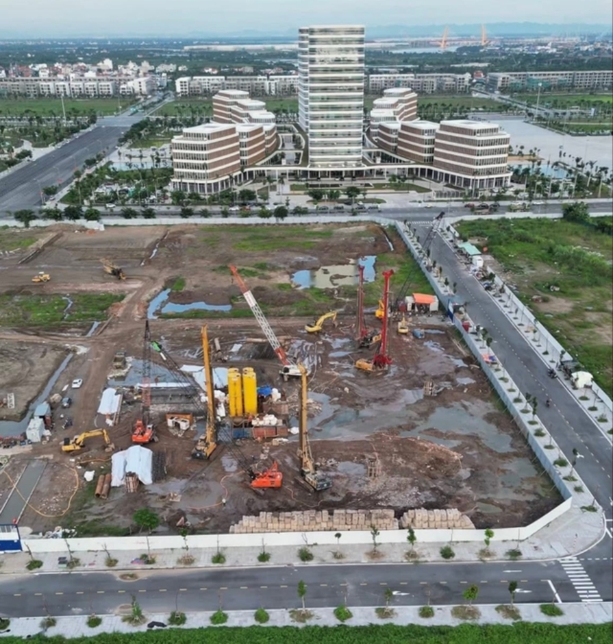 Đại dự án 9 tòa tháp bên bờ sông Cấm của Kinh Bắc dồn dập thi công, Hải Phòng sắp đón thêm siêu tháp cao bậc nhất thành phố