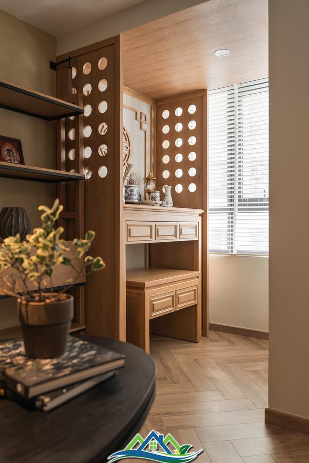 Đập thông hai căn hộ tạo nên không gian 260m2 rộng mở