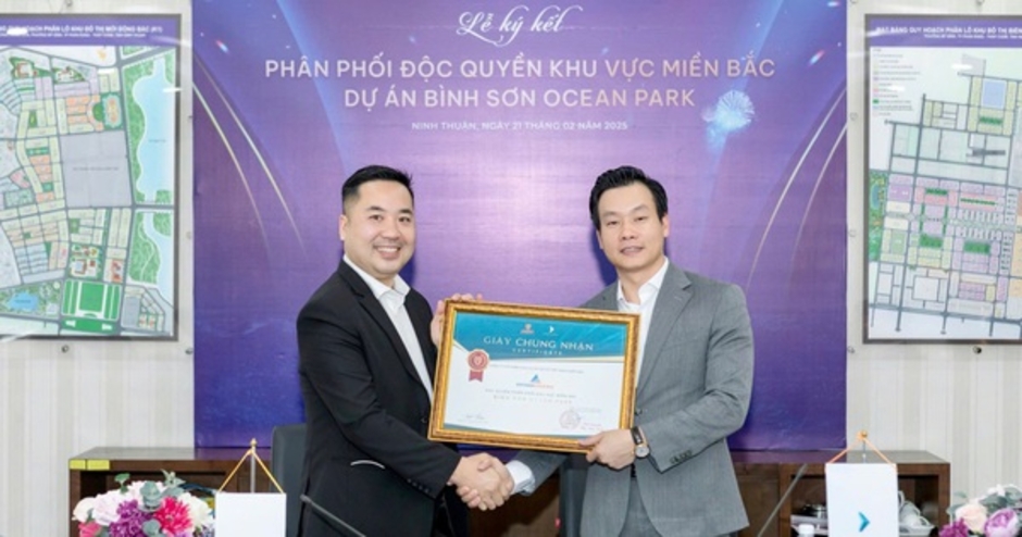 Đất Xanh Miền Bắc phân phối chính thức phía bắc dự án Bình Sơn Ocean Park Ninh Thuận