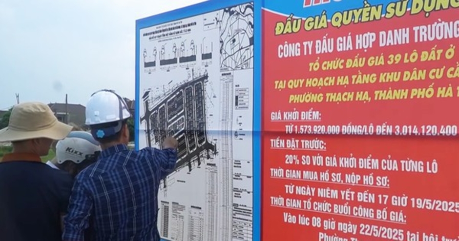 Đấu giá nhiều lô đất "khủng" tại một tỉnh miền Trung ít ai ngờ tới, có lô chênh giá khởi điểm hơn 5,5 tỷ đồng