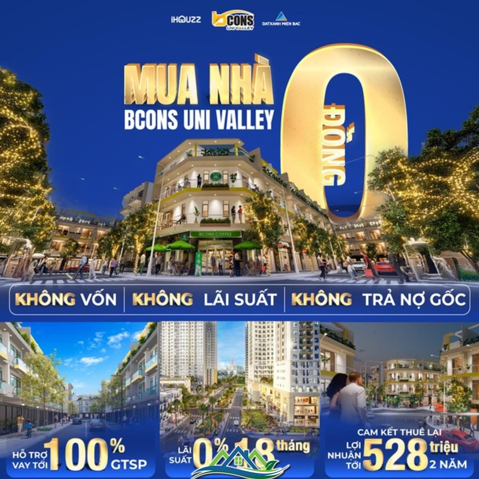 Dễ dàng sở hữu nhà phố Bcons Uni Valley với chính sách bán hàng đột phá Dễ dàng sở hữu nhà phố Bcons Uni Valley với chính sách bán hàng đột phá