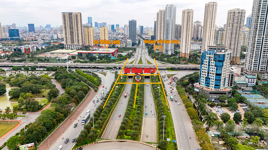 Điểm danh vị trí ga tuyến metro Văn Cao - Hoà Lạc: Đại đô thị của Vinhomes, toà nhà cao thứ 2 Hà Nội đón tin vui