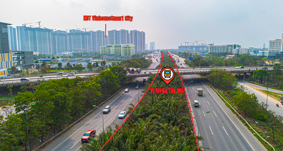 Điểm danh vị trí ga tuyến metro Văn Cao - Hoà Lạc: Đại đô thị của Vinhomes, toà nhà cao thứ 2 Hà Nội đón tin vui