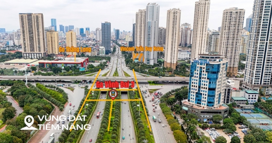 Điểm danh vị trí ga tuyến metro Văn Cao - Hoà Lạc: Đại đô thị của Vinhomes, toà nhà cao thứ 2 Hà Nội đón tin vui