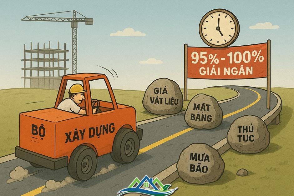 Giải ngân đầu tư công: Cú nước rút 'tiêu tiền' sẵn trên bàn Bộ Xây dựng Giải ngân đầu tư công: Cú nước rút 'tiêu tiền' sẵn trên bàn Bộ Xây dựng