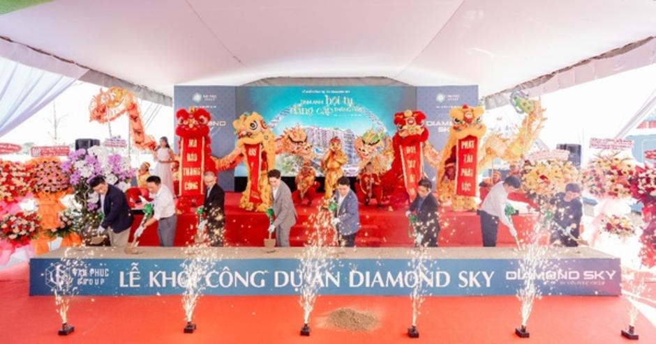 Khởi công Diamond Sky - Khu phức hợp căn hộ cao cấp và TTTM đầu tiên tại Van Phuc City