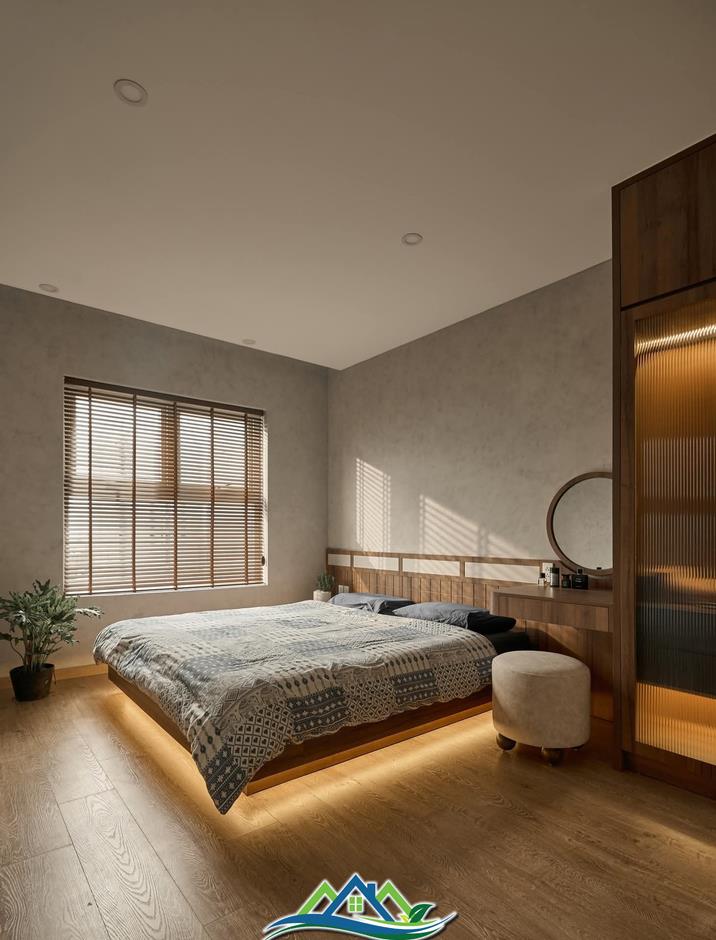 Không gian ấm cúng mộc mạc của căn hộ 62m2 hai phòng ngủ