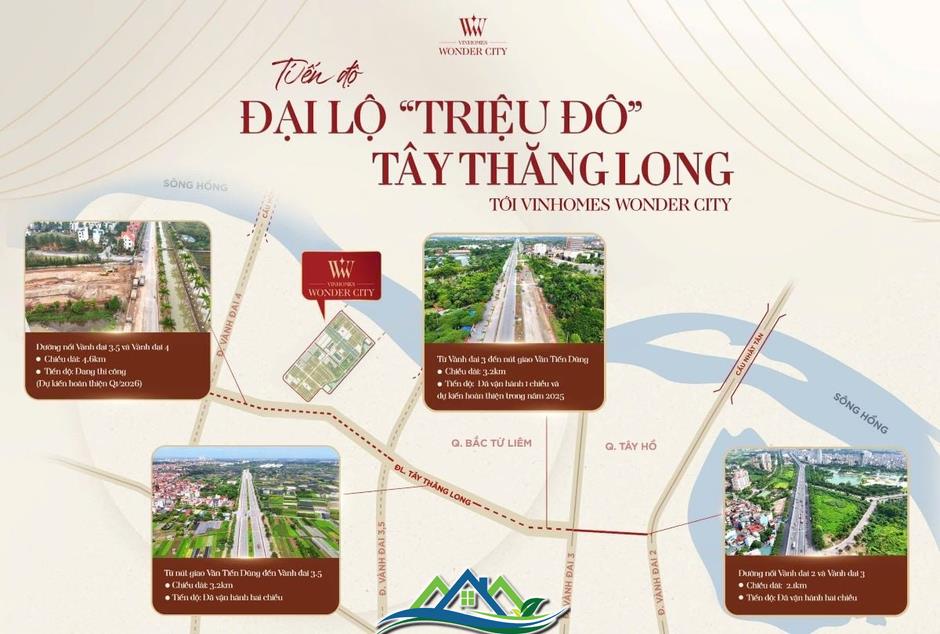 Lộ diện toạ độ “hưởng lợi kép” khi đại lộ Tây Thăng Long hoàn thiện Lộ diện toạ độ “hưởng lợi kép” khi đại lộ Tây Thăng Long hoàn thiện