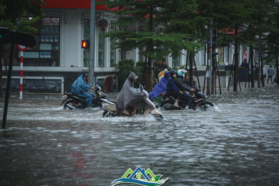 Mệt mỏi vì bơm xong lại ngập trong biệt thự chục tỉ ở Hà Nội