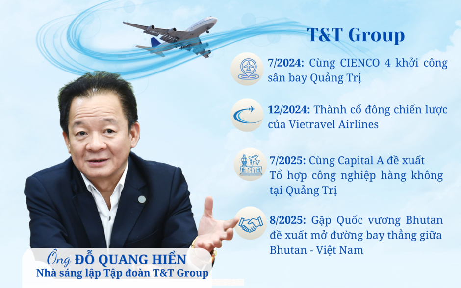 Một năm “cất cánh” của Bầu Hiển: Khởi công sân bay nghìn tỷ, rót vốn Vietravel Airlines, gặp Quốc vương Bhutan bàn chuyện làm ăn quốc tế