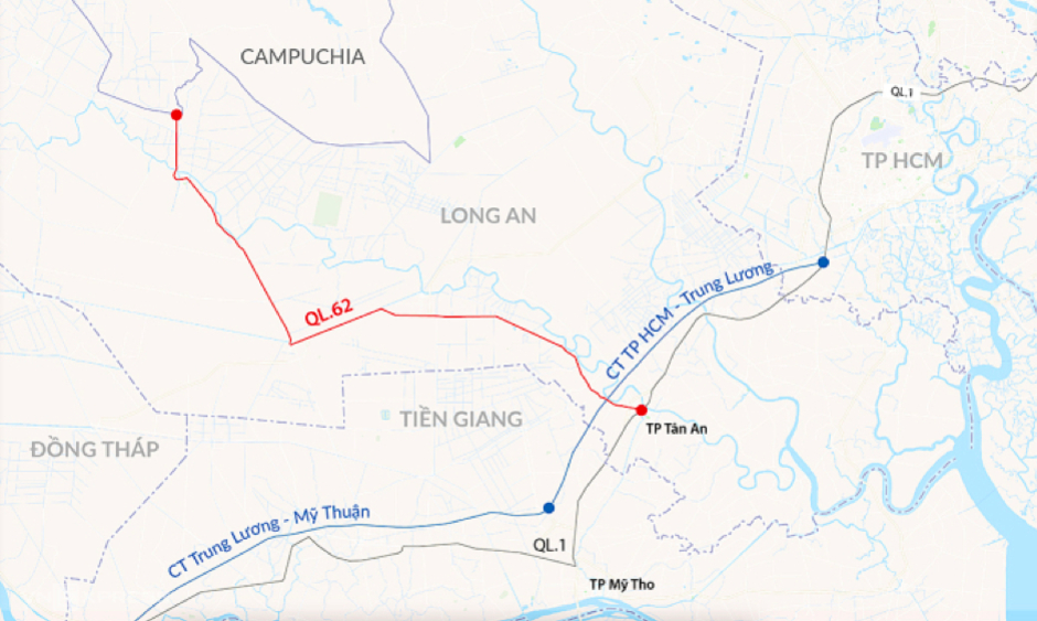 Người dân Long An đón tin vui: Sắp khởi công tuyến đường đi qua Tp.Tân An, Thủ Thừa, Thạnh Hóa, Tân Thạnh, Mộc Hóa, Kiến Tường, kết nối trực tiếp vào cao tốc Tp.HCM – Trung Lương Người dân Long An đón tin vui: Sắp khởi công tuyến đường đi qua Tp.Tân An, Thủ Thừa, Thạnh Hóa, Tân Thạnh, Mộc Hóa, Kiến Tường, kết nối trực tiếp vào cao tốc Tp.HCM – Trung Lương