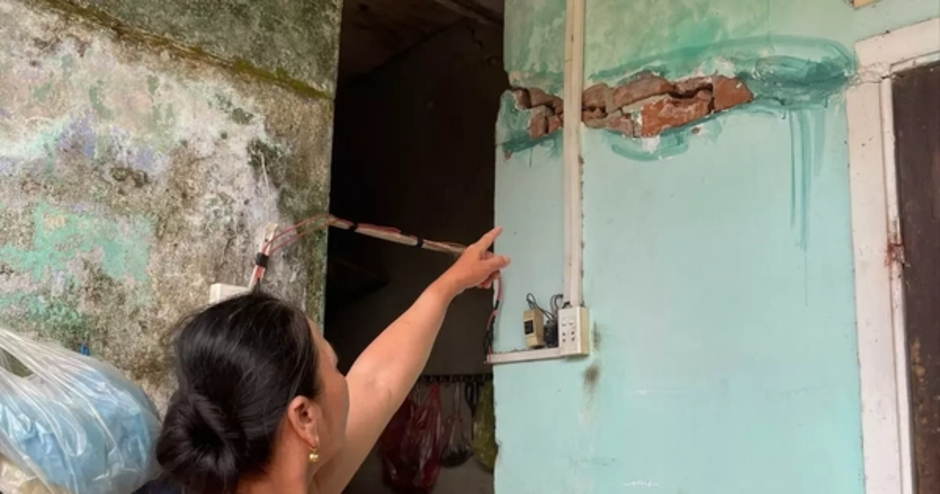 Nhà dân Đà Nẵng nứt nẻ do quá trình thi công đường cao tốc