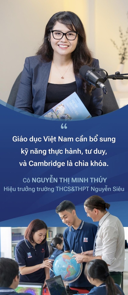 Nhà giáo Nguyễn Thị Minh Thuý: Một thập kỷ tiên phong đưa ngôi trường tư thục đầu tiên của Việt Nam thành trường Cambrige hàng đầu châu Á Nhà giáo Nguyễn Thị Minh Thuý: Một thập kỷ tiên phong đưa ngôi trường tư thục đầu tiên của Việt Nam thành trường Cambrige hàng đầu châu Á