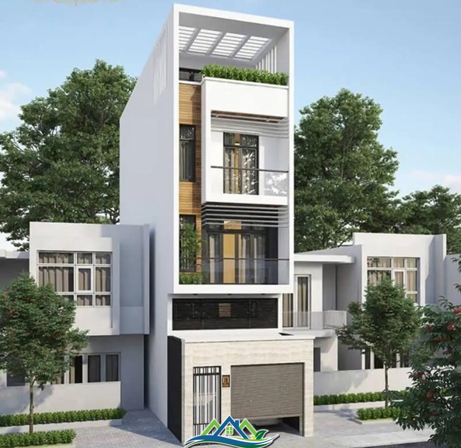 Những mẫu nhà lệch tầng 5 mét hiện đại được ưa chuộng Những mẫu nhà lệch tầng 5 mét hiện đại được ưa chuộng