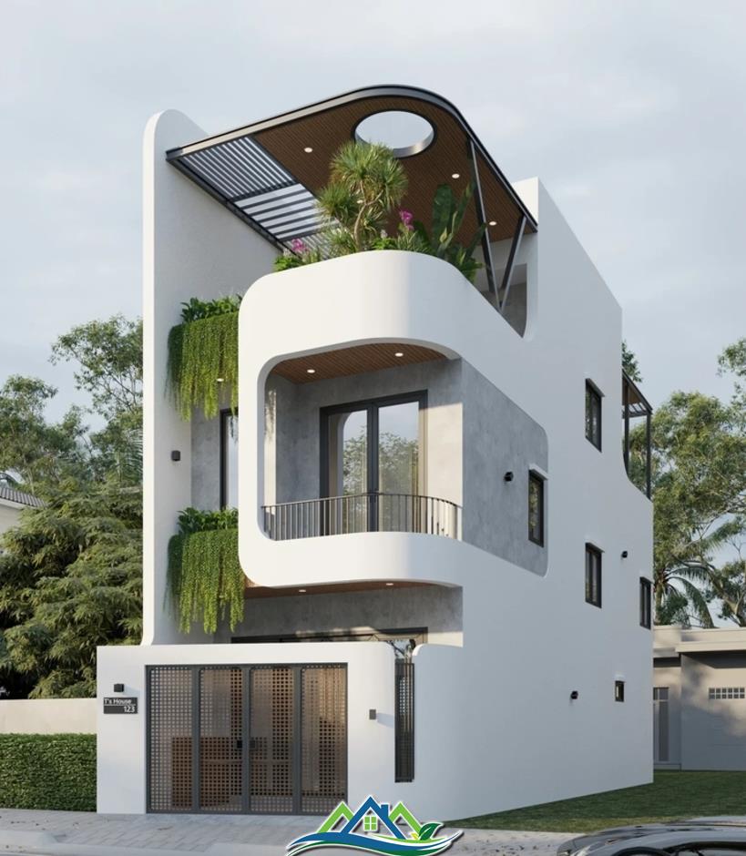 Những mẫu nhà lệch tầng 5 mét hiện đại được ưa chuộng Những mẫu nhà lệch tầng 5 mét hiện đại được ưa chuộng