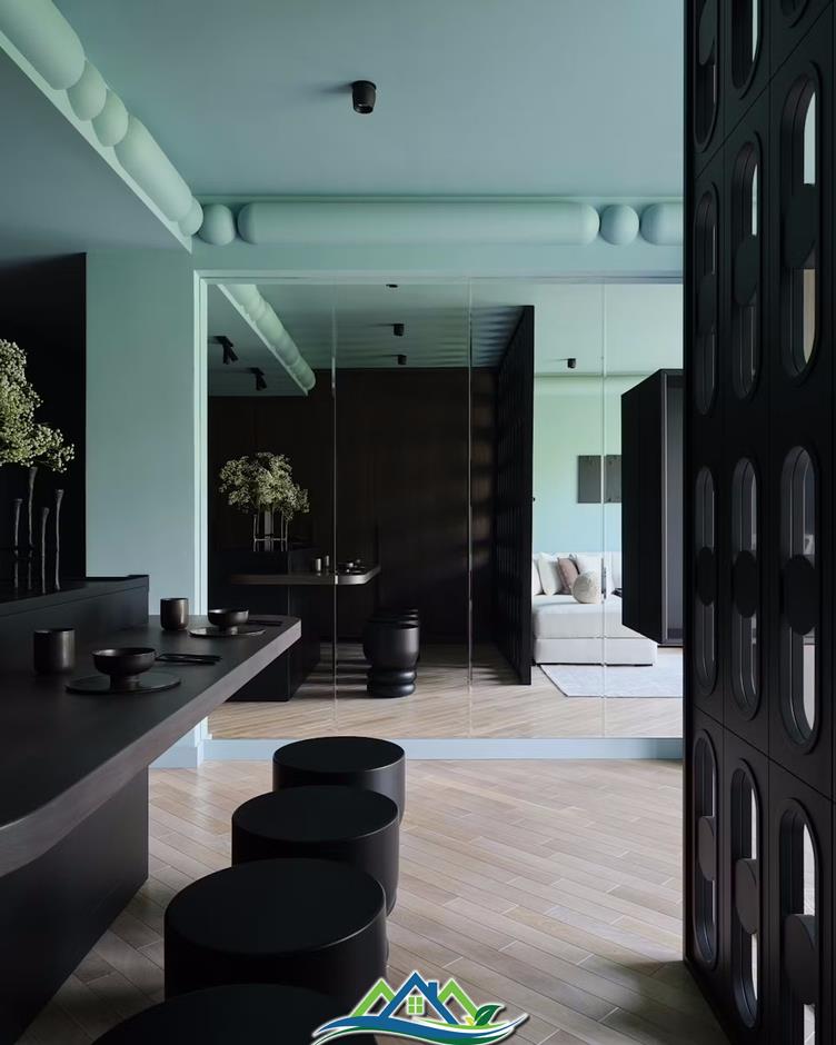 Nội thất tông màu tối đầy phong cách cho căn hộ chung cư Nội thất tông màu tối đầy phong cách cho căn hộ chung cư