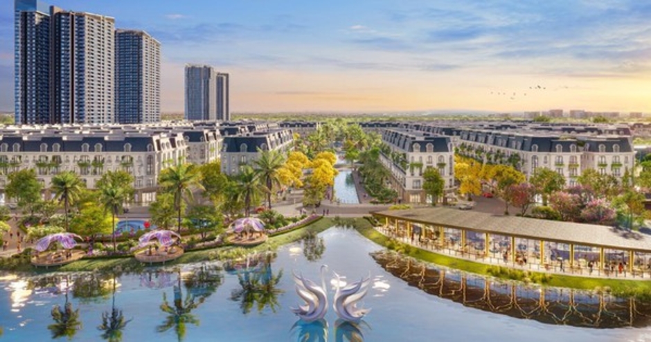 Shophouse Swan Lake tại Hoang Huy New City phá vỡ giới hạn bất động sản dòng tiền