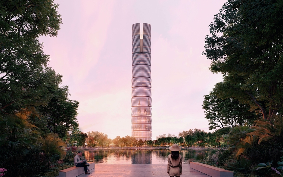 Siêu tháp tài chính 108 tầng cao nhất Việt Nam: Vượt Landmark 81 gần 200m, trên đỉnh sở hữu quả cầu mô phỏng chu kỳ mặt trăng thay đổi theo từng giờ Siêu tháp tài chính 108 tầng cao nhất Việt Nam: Vượt Landmark 81 gần 200m, trên đỉnh sở hữu quả cầu mô phỏng chu kỳ mặt trăng thay đổi theo từng giờ
