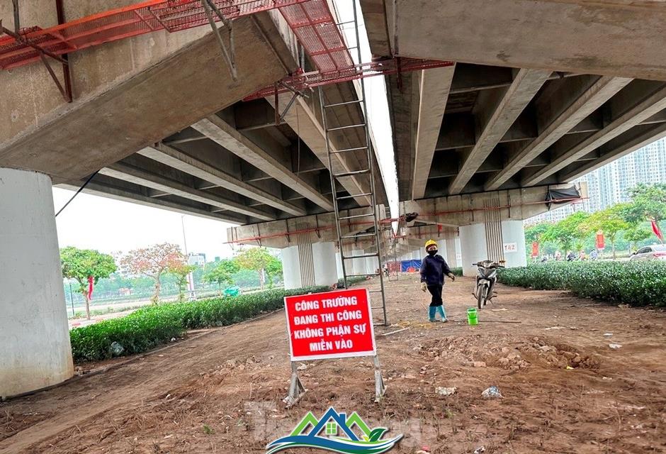 Sửa chữa gấp các gối trụ cầu Vành đai 3 trên cao bị xô lệch