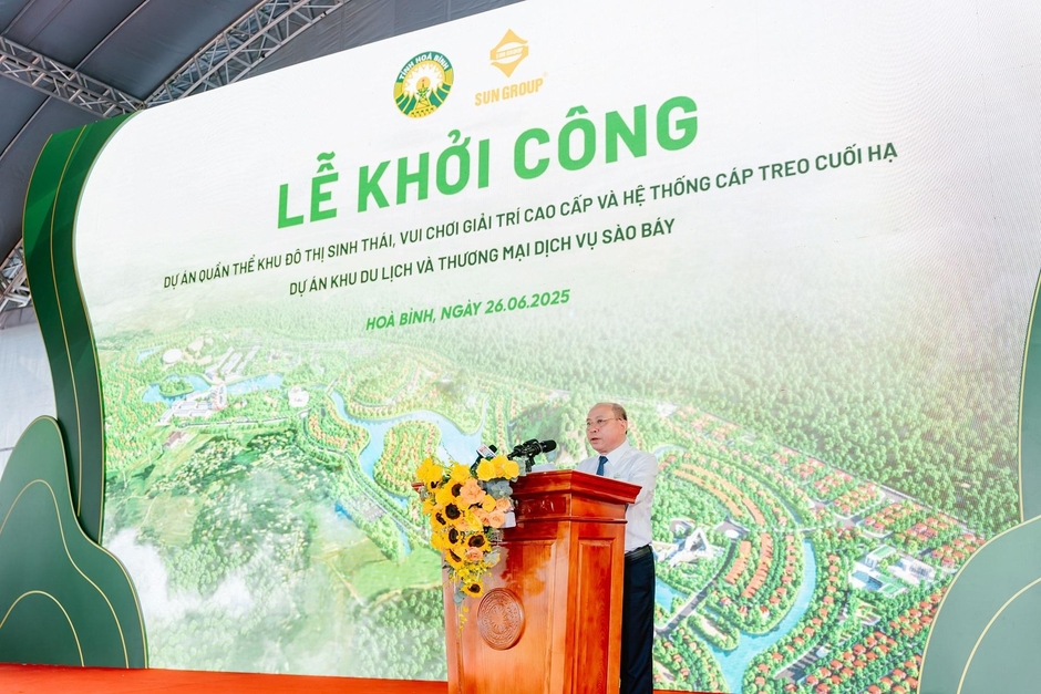 Sun Group tiến về Hòa Bình, khởi công Tổ hợp nghỉ dưỡng khoáng nóng 21.000 tỷ đồng, quy mô gần 600ha lớn nhất miền Bắc