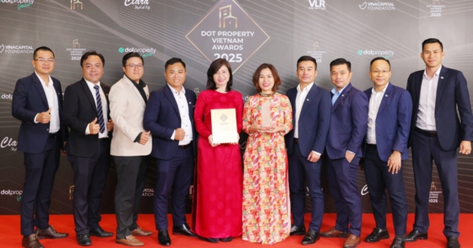 Tập đoàn Khải Hoàn Land nhận “cú đúp” giải thưởng tại Dot Property Award 2025