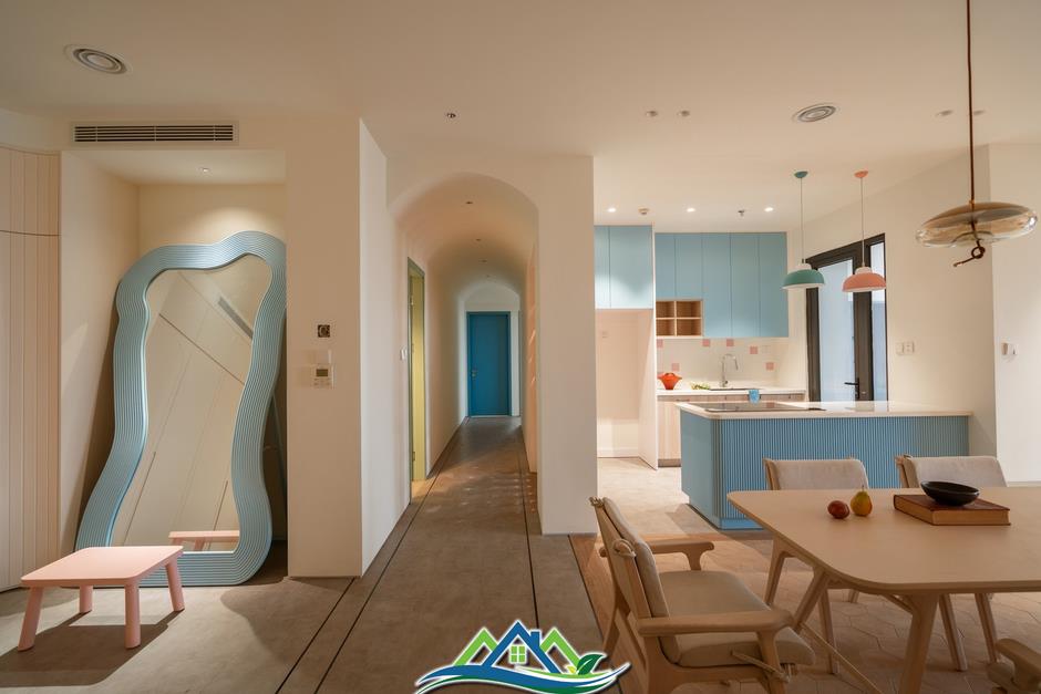 Thiết kế căn hộ 144m2 với gam màu tươi sáng khởi tạo năng lượng tích cực cho gia chủ Thiết kế căn hộ 144m2 với gam màu tươi sáng khởi tạo năng lượng tích cực cho gia chủ