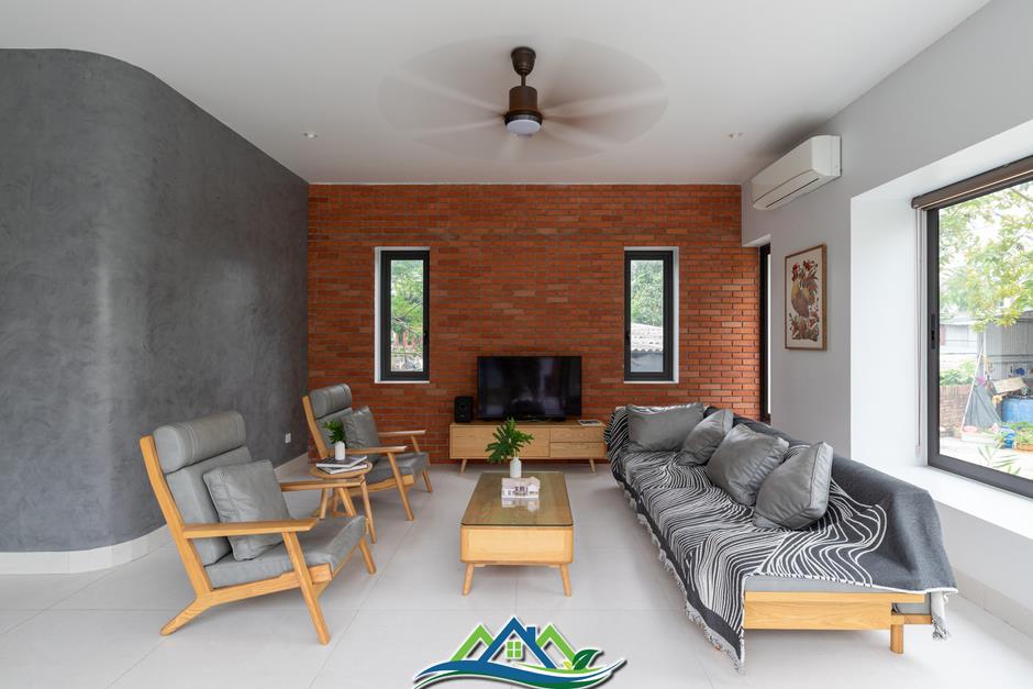 Thiết kế nhà cấp 4 hiện đại vẫn giữ được vườn và ao phía trước Thiết kế nhà cấp 4 hiện đại vẫn giữ được vườn và ao phía trước