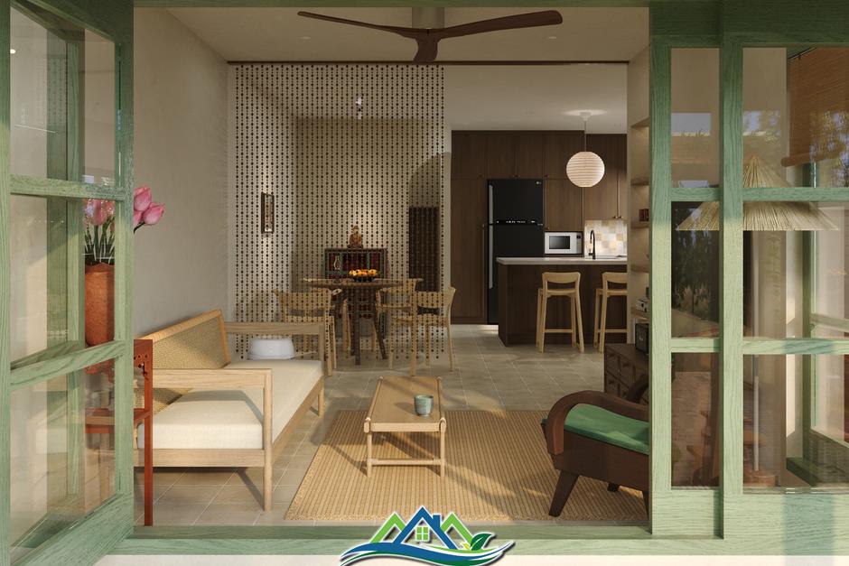Thiết kế nhà đậm chất chất truyền thống cho diện tích đất 100m2 Thiết kế nhà đậm chất chất truyền thống cho diện tích đất 100m2