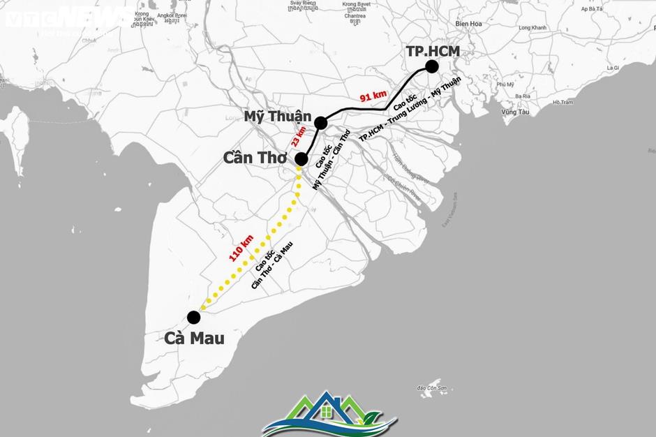 Toàn cảnh cao tốc Cần Thơ - Cà Mau sau hai năm thi công