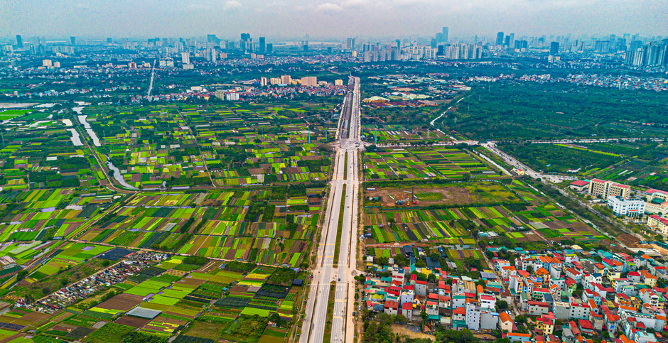 Toàn cảnh đại lộ kết nối Vinhomes Đan Phượng đến hồ Tây: Đoạn rộng 10 làn xe, đoạn chưa giải phóng mặt bằng