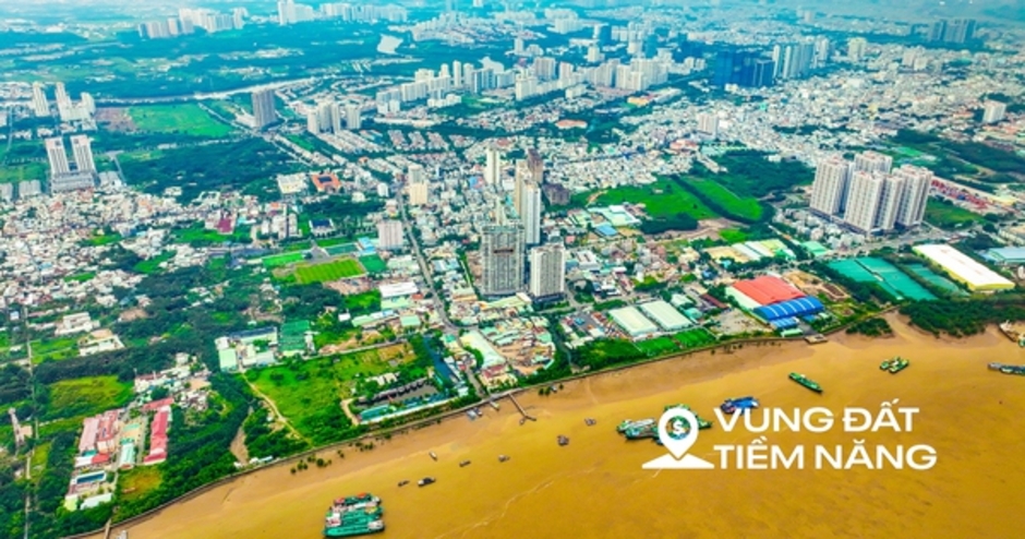 Toàn cảnh khu vực được Masterise đề xuất xây cầu 2 tầng đầu tiên ở TP.HCM, nối khu nhà giàu Phú Mỹ Hưng với sân bay Long Thành
