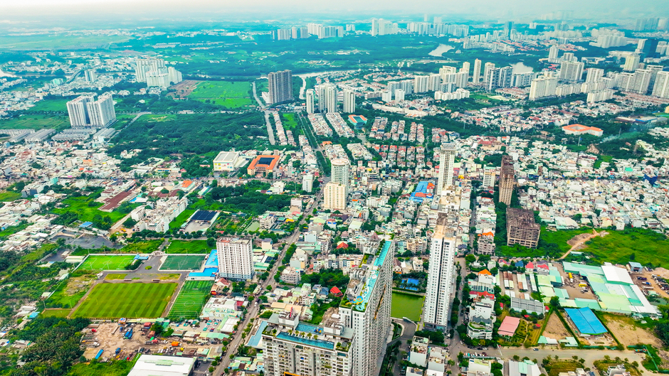 Toàn cảnh khu vực được Masterise đề xuất xây cầu 2 tầng đầu tiên ở TP.HCM, nối khu nhà giàu Phú Mỹ Hưng với sân bay Long Thành Toàn cảnh khu vực được Masterise đề xuất xây cầu 2 tầng đầu tiên ở TP.HCM, nối khu nhà giàu Phú Mỹ Hưng với sân bay Long Thành