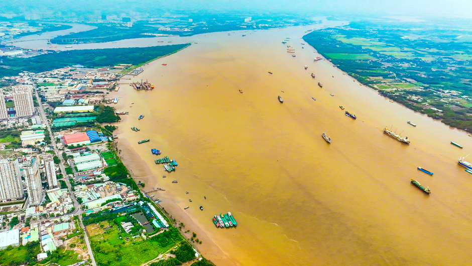 Toàn cảnh khu vực được Masterise đề xuất xây cầu 2 tầng đầu tiên ở TP.HCM, nối khu nhà giàu Phú Mỹ Hưng với sân bay Long Thành Toàn cảnh khu vực được Masterise đề xuất xây cầu 2 tầng đầu tiên ở TP.HCM, nối khu nhà giàu Phú Mỹ Hưng với sân bay Long Thành