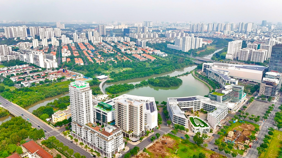 Toàn cảnh khu vực được Masterise đề xuất xây cầu 2 tầng đầu tiên ở TP.HCM, nối khu nhà giàu Phú Mỹ Hưng với sân bay Long Thành Toàn cảnh khu vực được Masterise đề xuất xây cầu 2 tầng đầu tiên ở TP.HCM, nối khu nhà giàu Phú Mỹ Hưng với sân bay Long Thành