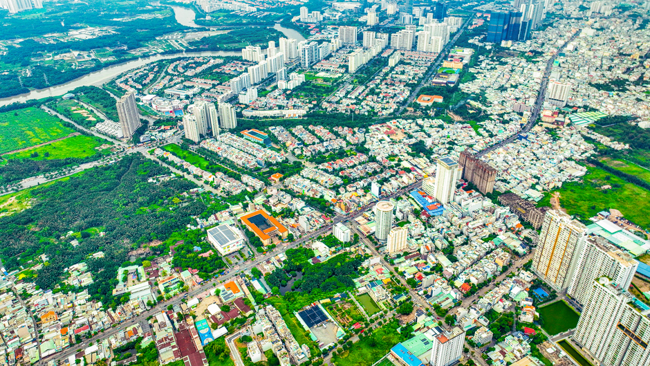 Toàn cảnh khu vực được Masterise đề xuất xây cầu 2 tầng đầu tiên ở TP.HCM, nối khu nhà giàu Phú Mỹ Hưng với sân bay Long Thành Toàn cảnh khu vực được Masterise đề xuất xây cầu 2 tầng đầu tiên ở TP.HCM, nối khu nhà giàu Phú Mỹ Hưng với sân bay Long Thành