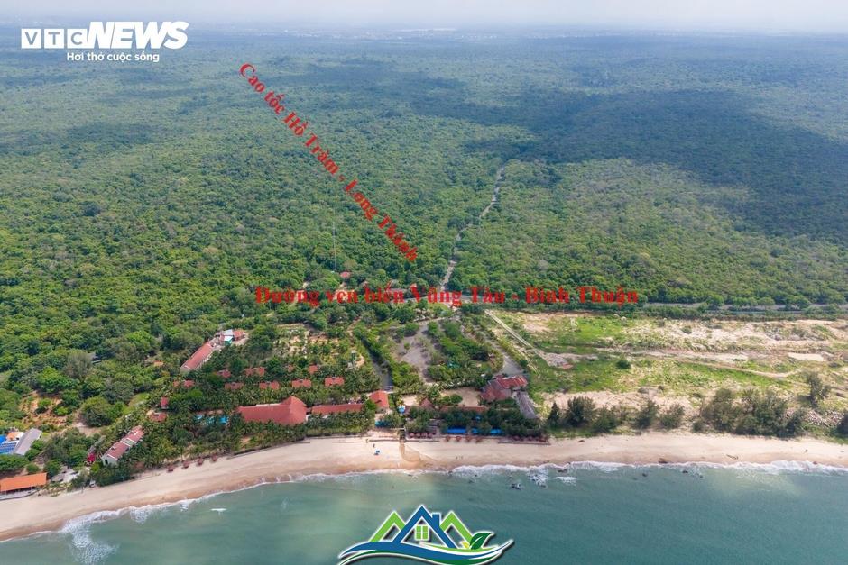 Toàn cảnh vị trí xây dựng cao tốc từ Hồ Tràm đến sân bay Long Thành Toàn cảnh vị trí xây dựng cao tốc từ Hồ Tràm đến sân bay Long Thành